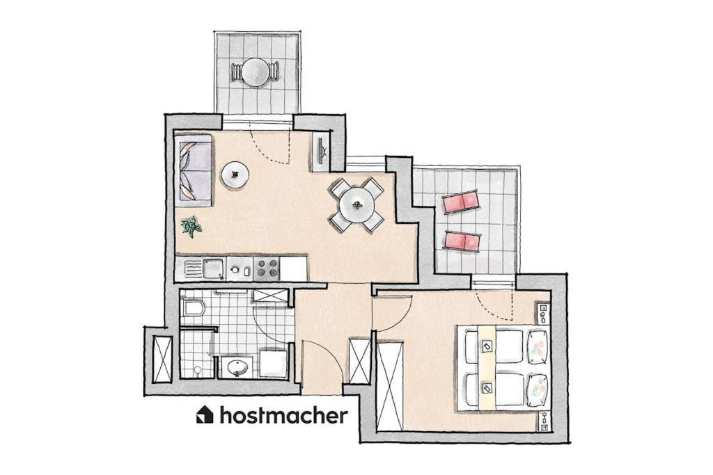 Sunny 1Br Home With Balcony By Hm Виена Екстериор снимка